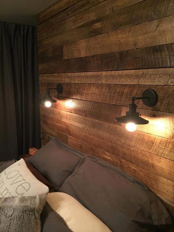DIY Pallet Wall Idea for Bedroom/As a Headboard